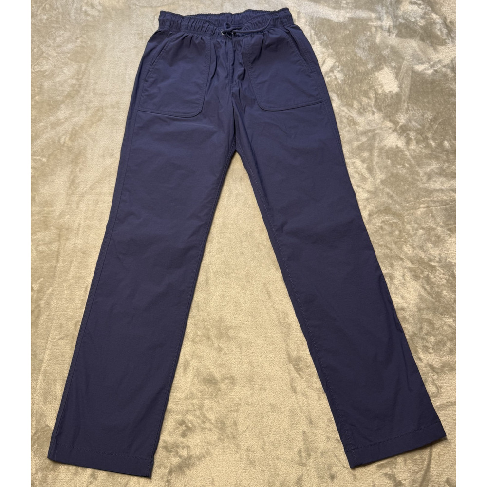 Crewcuts Active Youth Sz 14 Blue Athletic Jogger Pants Drawstring Kids 28" Waist